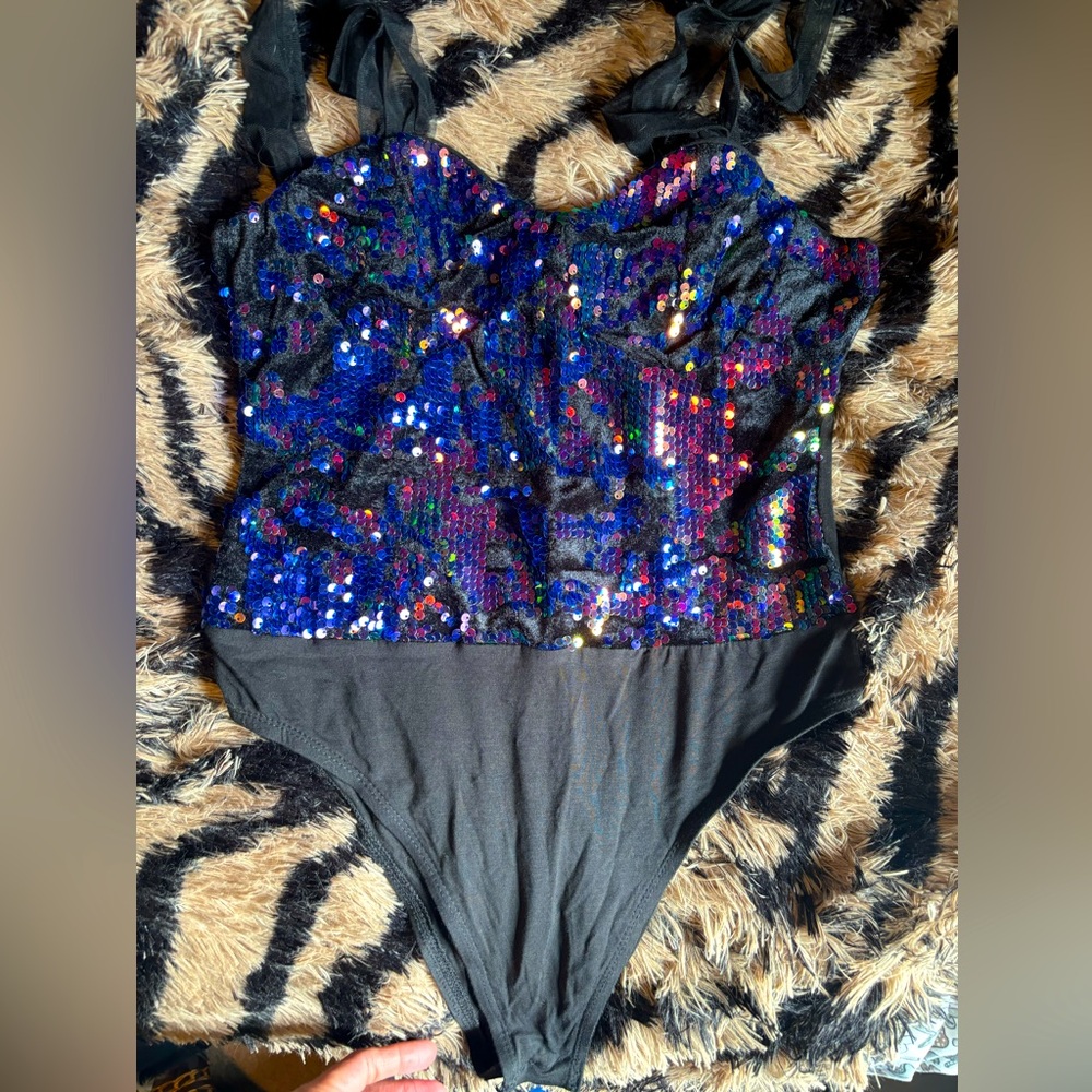 Iridescent Sequin Top